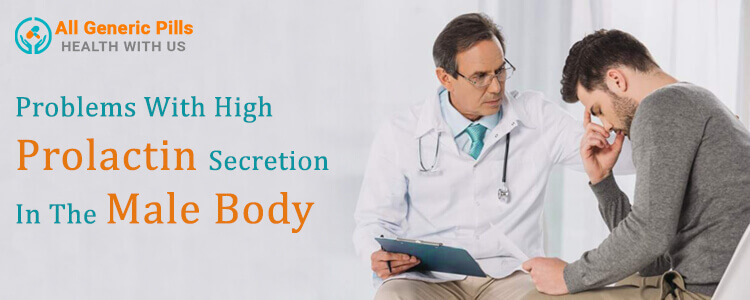 Problems with high prolactin secretion in the male body